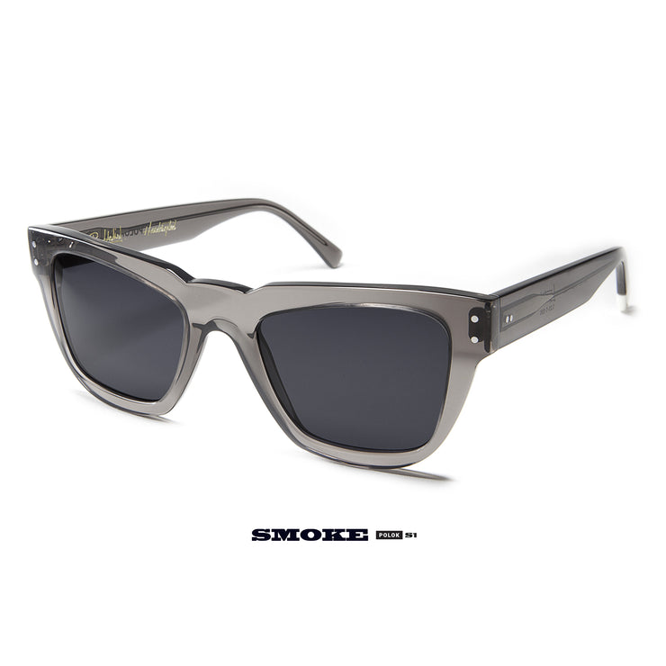 The New Black Classic Sunglasses. Polok S1. Classic modern Smoke Sunglasses. Universal fit. Gender Neutral. 2021-2022.  New Classic Trendy outfit minimal style. Rob Adalierd